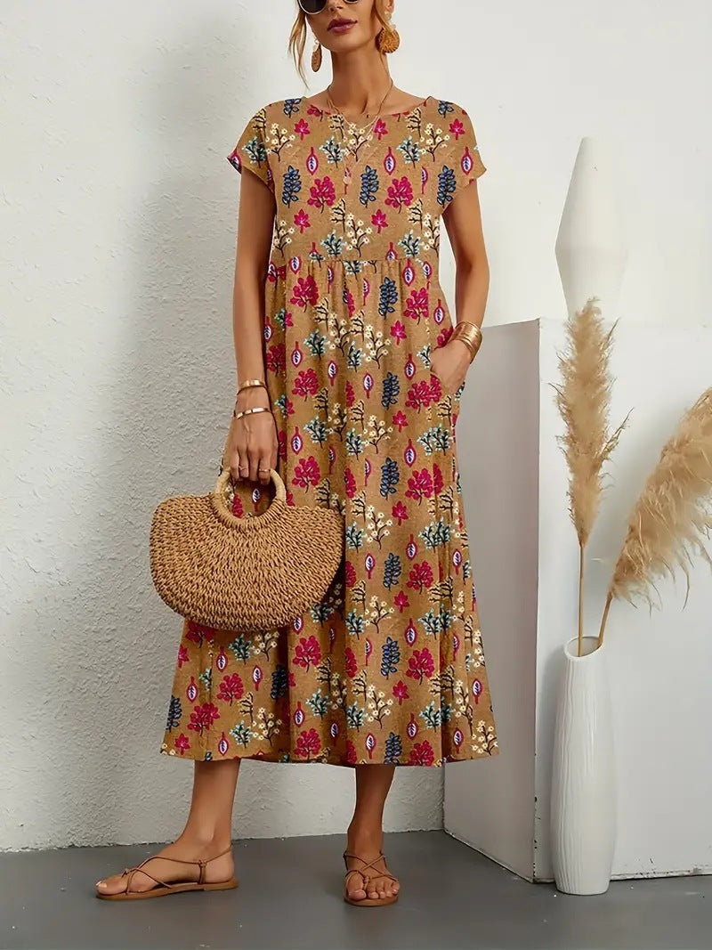 Roselle - Chic Floral Dress