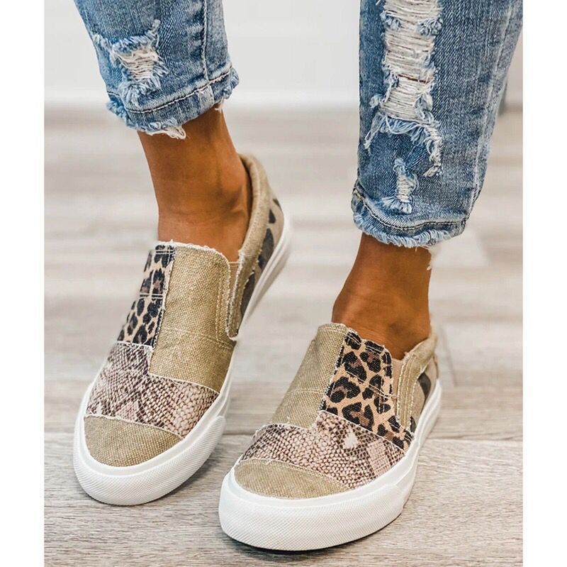 Judie Chic Patchwork Loafers – Stijlvol & Comfortabel