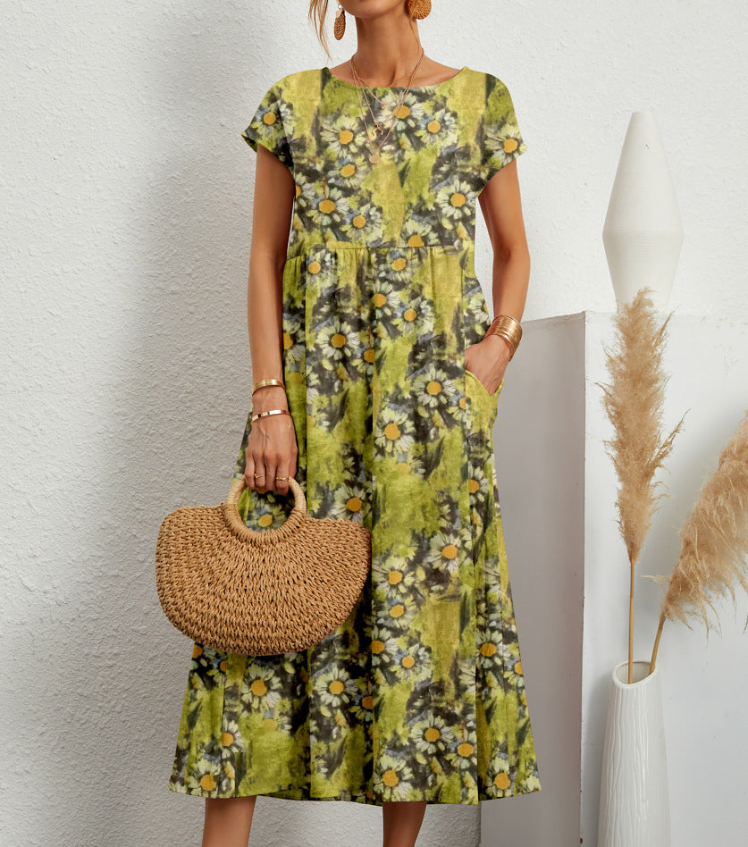 Roselle - Chic Floral Dress