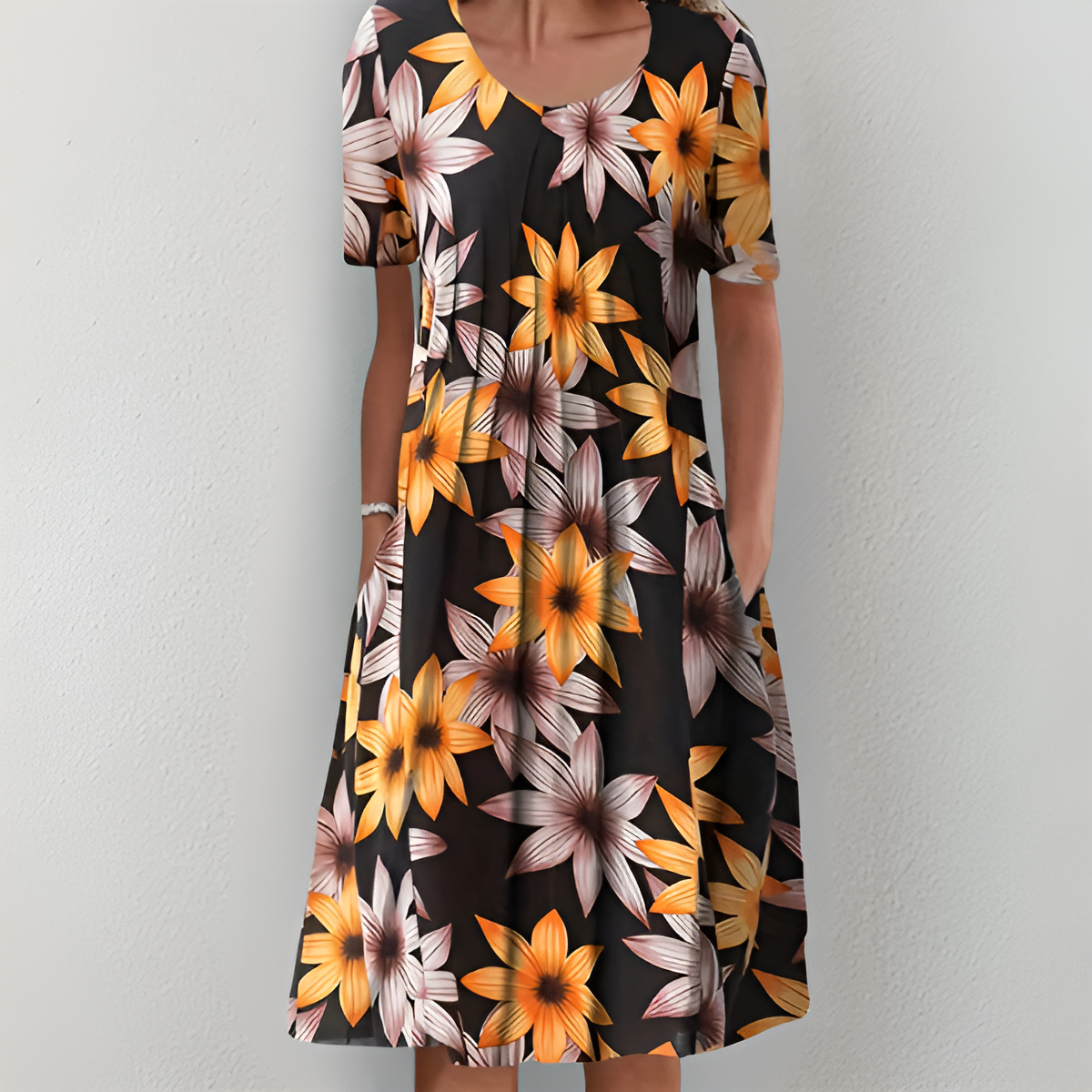 Heather - Classic Floral Dress