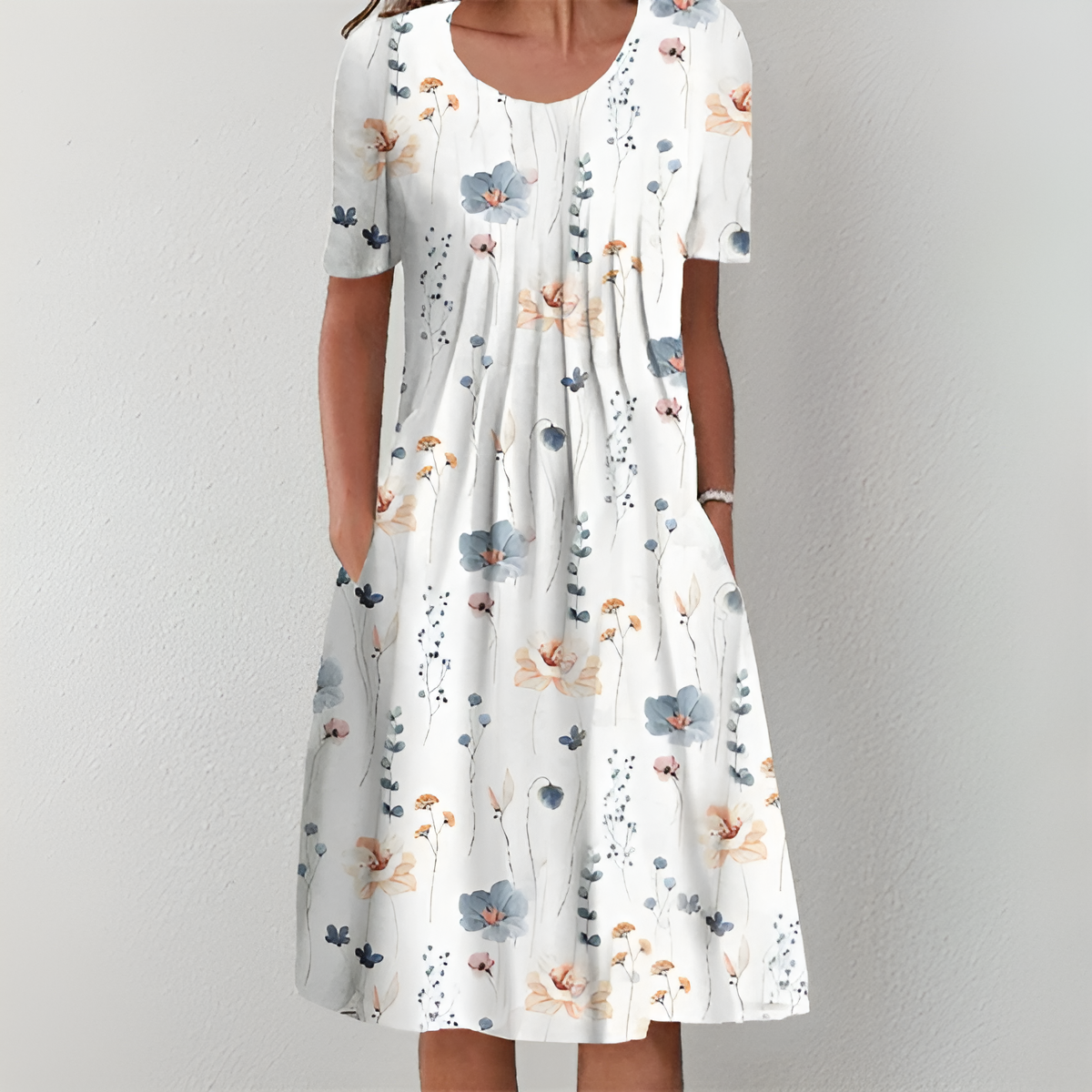 Heather - Classic Floral Dress